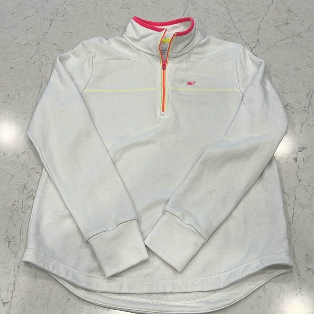 Vineyard Vines 1/4 Zip White size XS